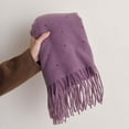 thumbnail image 4 of Horkkom Winter Scarf for Women Knitted Warm Long Scarves Soft Solid Color Winter Scarf for Cold Weather, 4 of 4