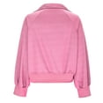 thumbnail image 6 of ShomPort Fall Sweatshirt Womens Button Collared Lantern Long Sleeve Pullover Tops Shirt, 6 of 7