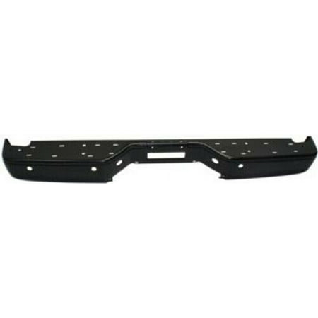 Steel Black Step Bumper with parking aid sensor holes for 2004-2014 Nissan Titan