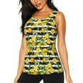 thumbnail image 2 of Uemuo Orange and Lemon Pattern Workout Tank Tops for Women Breathable Moisture-wicking tank top Sleeveless Running Loose Fit Yoga Tops Active Shirts Sports Gym Exercise, 2 of 9