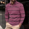 thumbnail image 2 of LIaqionyy Big and Tall Shirts for Mens Quarter Zip Pullover Lightweight Tops Casual Fashion Fall Clothes, 2 of 5