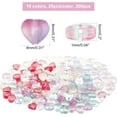 thumbnail image 4 of 200PCS Heart Glass Beads Heart Spacer Loose Beads, 4 of 5