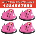Kidzone DIY Number 6V Kids Toy Electric Ride On Bumper Car Vehicle