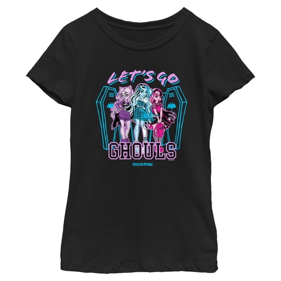 Girls Monster High Let's Go Ghouls T Shirt