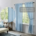 thumbnail image 3 of VHC Brands Annie Blue Buffalo Check Farmhouse Living Room Panel Curtain Set 84x40, 3 of 6