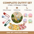 thumbnail image 3 of Threns 12 Pcs Desk Goose Outfits Holiday Set, 7 Inch Goose Outfits Clothes, Cute Decor Accessories for Magnetic Desk Geese or Duck Statue, 3 of 10