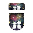 thumbnail image 4 of HELLHERO Dogs Pattern Fits All Toilet Shapes Elastic Fabric Toilet Lid Dust Cover Set Soft Toilet Seat Cover & Non-Slip for Gift, 4 of 7