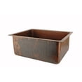 thumbnail image 3 of Premier Copper Products BREC20DB 20 inch Hammered Copper Kitchen - Bar - Prep Single Basin Sink, 3 of 3