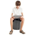 thumbnail image 5 of Room Revival Kids' 15" Soccer Ball Collapsible Storage Ottoman, Grey, 5 of 10