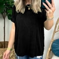 thumbnail image 4 of Kovlvoll Womens Oversized Tshirts Crew Neck Short Sleeve Tops Summer Casual Loose Solid Color Basic Tee Shirts, 4 of 7
