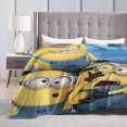 Minions Despicable Me Blanket Ultra Soft Flannel Throw Blanket