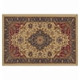 thumbnail image 3 of Sensation Transitional 2' x 3' Ivory and Scarlet Polypropylene Indoor Area Rug, 3 of 7