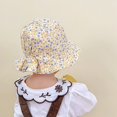 thumbnail image 3 of Kids Fisherman Cap Reversible: Flower Printed Baby Bucket Hat Sun Protection Hat, 3 of 9