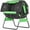 Green, variant on 53 Gallon Dual Chamber Tumbling Compost Bin, Outdoor Compost Bin with Adjustable Vents, BPA-Free Rotating Garden Composter
