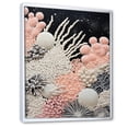 thumbnail image 2 of Designart "Monochrome Wonders Of The Coral Reef III" Coastal Coral Under Water Floater Framed Canvas Art Print, 2 of 5