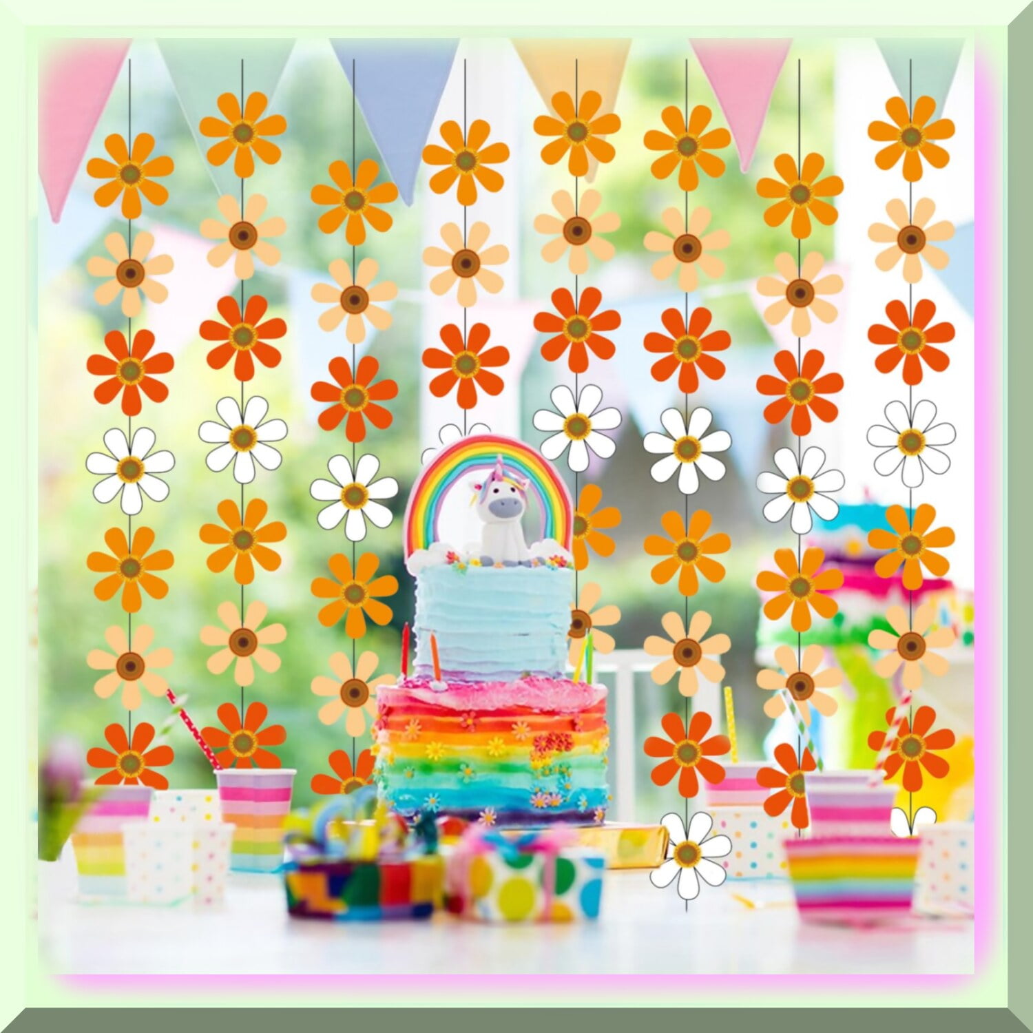 19 Pcs Groovy Party Decorations For Boho Celebrations