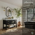 thumbnail image 4 of Ancerre Designs Elizabeth 48" Wood Bathroom Vanity Set in Black Onyx, 4 of 12