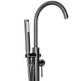 thumbnail image 4 of Eisen Home SevenFalls 8017 Single Handle Floor Mounted Tub Filler with Handheld Shower Brushed Nickel Brushed, 4 of 5