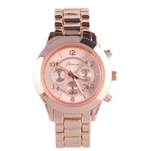 Geneva platinum hotsell watch rose gold
