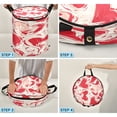 thumbnail image 4 of 50L Large Capacity Foldable Elastic Storage Basket Laundry Basket Abstract Red Hearts, 4 of 7
