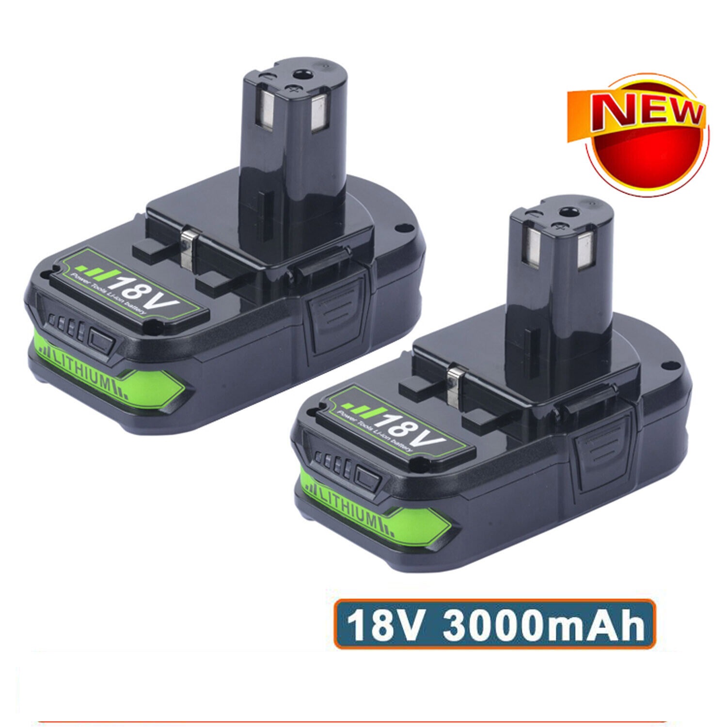 4 Batteries  3Ah / 18V P108 For RYOBI 18V One+ Plus High Capacity Lithium-ion P104 P107 P102 BPL1820