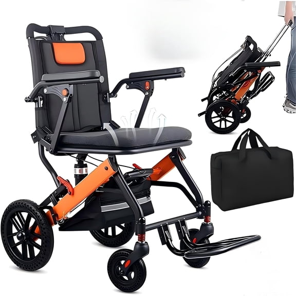 WEYRAL Ultra-Lightweight Portable Transport Wheelchair for Adults