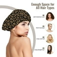 thumbnail image 6 of gold glitter leopard print Silk Bonnet for Sleeping Women Men, Adjustable Elastic Satin Bonnet Bonnet for Sleeping, Soft Similar Silk Curly Cuteness Hair Bonnet for Sleeping, 6 of 7