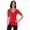Red, variant on Emmalise Women's Slim Athletic Fit Neck Tshirt Half Sleeves Top (White, Medium)