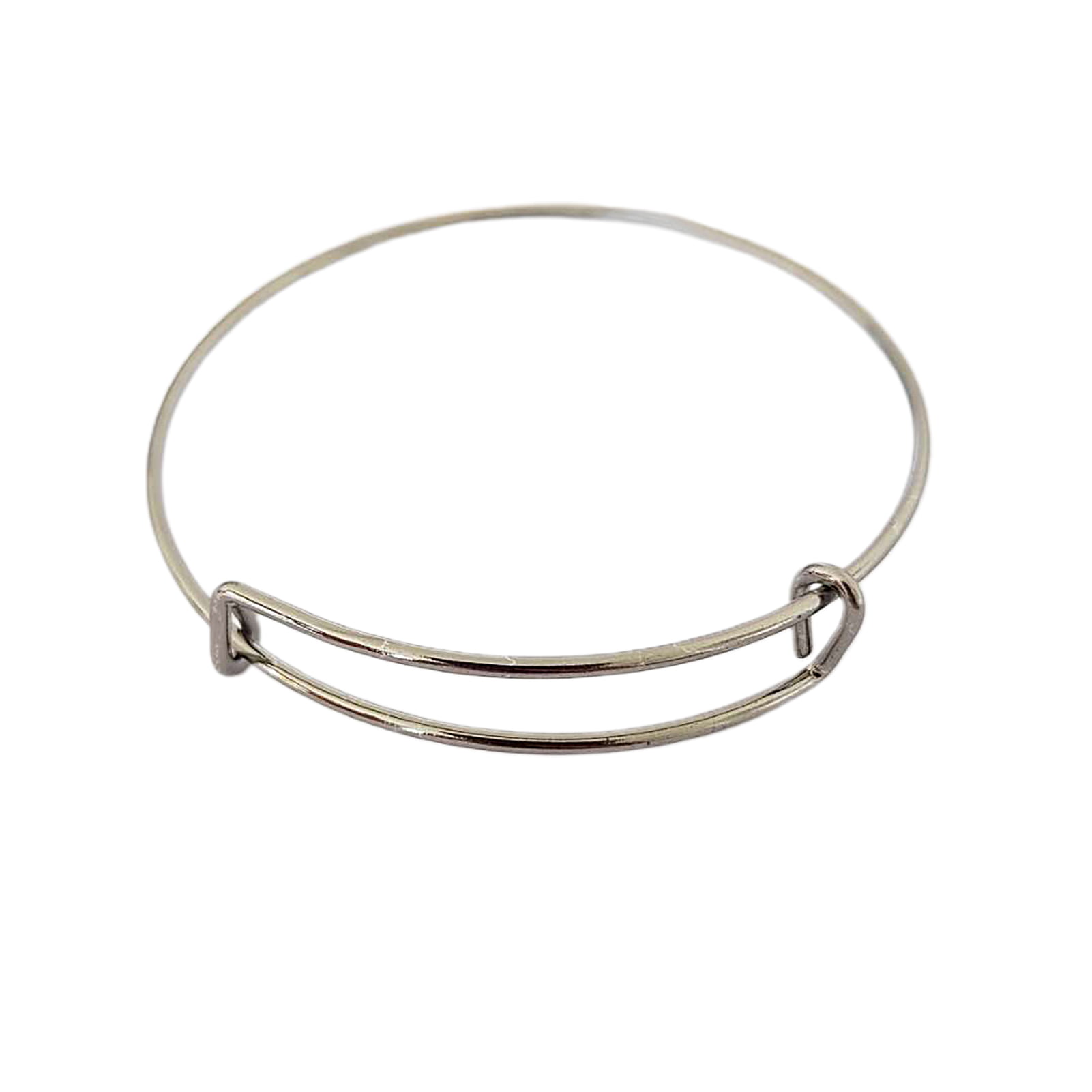 Minimalist Shiny Open Bangle for Women Solid 925 Sterling Silver Fine Jewelry