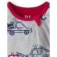 thumbnail image 2 of The Children's Place Baby And Toddler Boys Long Sleeve Rescue Vehicle Snug Fit Footed PJs, Sizes 0-3M-5T, 2 of 3