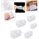 thumbnail image 2 of Protector de punta de dedo de guitarra - 10 piezas Protectores de dedo de guitarra de silicona Tapas protectoras de punta de dedo de guitarra para costillas de ukelele de guitarra, costura y bordado (transparente) JM, 2 of 4