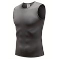thumbnail image 2 of QJUHUNG Mens Sleeveless Cycling Base Layer Top - Quick-Drying  High-Stretch  Breathable  Contrast Mesh  Crew Neck  Skin-Fit  Polyester Fabric  Hand Wash Only  Ideal for Spring/Summer Cycl, 2 of 7