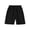 Black, variant on Boys and Girls Solid Elastic Waist Casual Shorts,Smooth Breathable Woven Mid-Thigh Loose Fit Short Pants for Kids,Daily Casual Bottoms for Sports,Family Outings & Outdoor Activities Ages 1-15