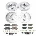 thumbnail image 3 of PowerStop Front and Rear Z23 Evolution Sport Carbon-Fiber Ceramic Brake Pad and Drilled & Slotted Rotor Kit Fits: MITSUBISHI Select Models K8460, 3 of 10
