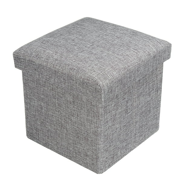 Foldable Cube Storage Ottoman Cube Seat Footstool Storage Suitable for