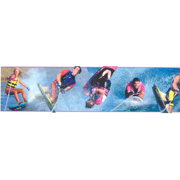 Water Sport Wallpaper Border SN71146F