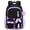 Purple-black, variant on Girls Backpack for Grades 1-5, Lightweight Waterproof Bookbag with Reflective Straps, Kids School Bag with Coin Purse & Cute Pendant Middle School