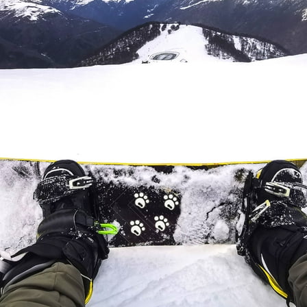 WRITWAA 4Pcs Snowboard Pads White Anti- Cushions for Ski and Snowboard Safety and Style