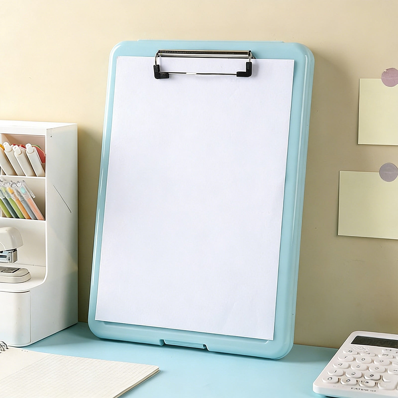 Lunxisen 4 Pcs Clipboard Folder Storage Clipboard Heavy Duty Clipboard For Work Organization Clipboard With Pen Holder(13.4*9.4in)