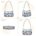 thumbnail image 7 of FORMRS Womens Shoulder Bag with Chain Strap Clutch Purse Cute Tote Handbag, Winter Village, 7 of 7