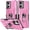 Pink, variant on HCTian Case for Moto G34 5G Case, Motorola G34 XT2363-2 Case, Heavy Duty Kickstand Holder Built-in Magnetic Car Mount Shockproof Camera Protective Phone Cover for Motorola Moto G34 5G