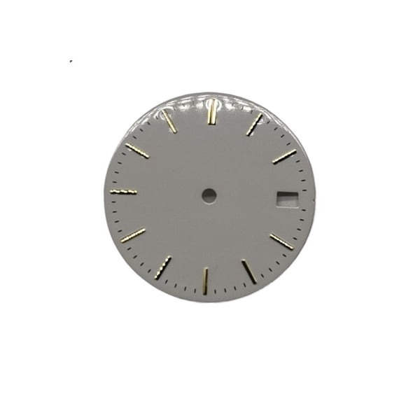WANGQ Blank Watch Dial 28.5mm glossy matte Watch Faces white black color gold silver real hour index pin for NH35 Movement