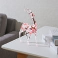 thumbnail image 6 of nvzhuang Acrylic Deer Statue Home Ornaments Elk Figurines Decoration Lucky Animal Sculpture for Holiday Centerpiece, 6 of 8