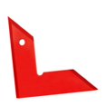 thumbnail image 3 of simhoa Woodworking 45° 90° Angle Measuring Tool Carpenter Square Ruler for Construction Lightweight 3.5x3.5x0.3inch Triangle Ruler Red, 3 of 10