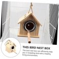 thumbnail image 3 of 1 piece wooden parrot breeding box, heatinsulated birdhouse for small birds, 3 of 5