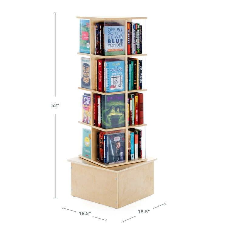 Guidecraft Floor Standing Spinner Display: 360 Degrees Multi-Functional  Books Organizer, Storage Display Rack Floor Shelves, Perfect for Home  Office Living Room Study and Libraries 