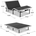 Adjustable Bed Frame Queen, Adjustable Bed Base with Massage, Zero