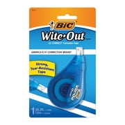 BIC Wite-Out EZ Correct Correction Tape, Writing Supplies, 39.3' Tape, White, 1-Count