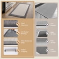 thumbnail image 6 of SIXHOME Kitchen Rugs 20"x32" Non-Slip Kitchen Mat, Washable Absorbent Small Throw Rug for Kitchen Floor, Twill Decor Mats in Gray Brown, 6 of 7