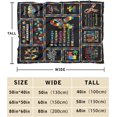 thumbnail image 6 of Autism Blanket Puzzle Cure Awareness Flannel Throw Gift for Childs Teens Adults Super Soft Lightweight Breathable Bed Sofa Couch Meaningful Colorful Foldable Unisex 100x130 Black 40x50, 6 of 6